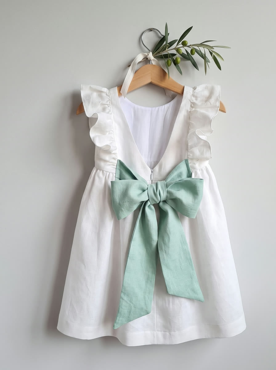 Jana vestido fajin mint