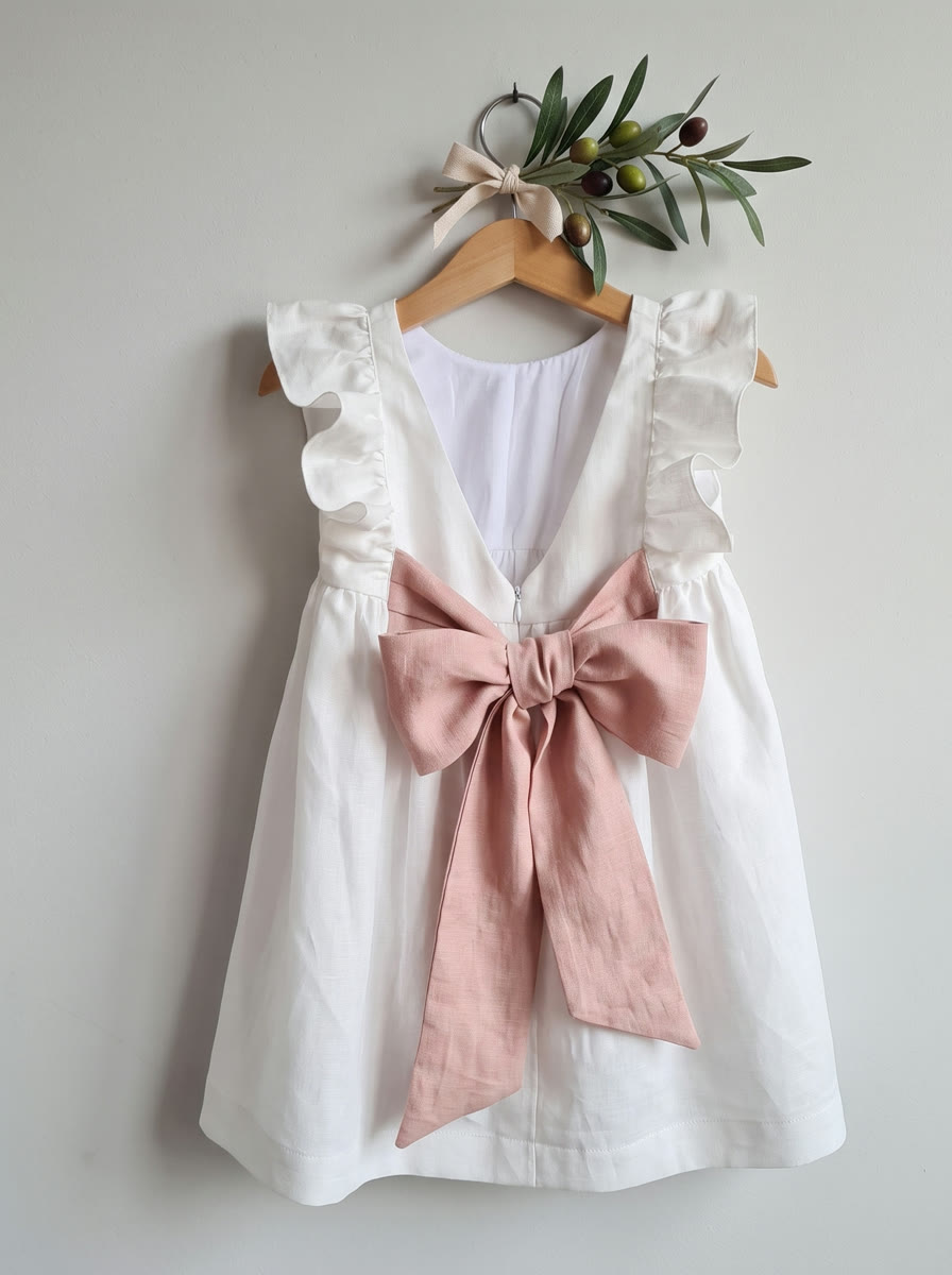 Jana vestido fajin rosa