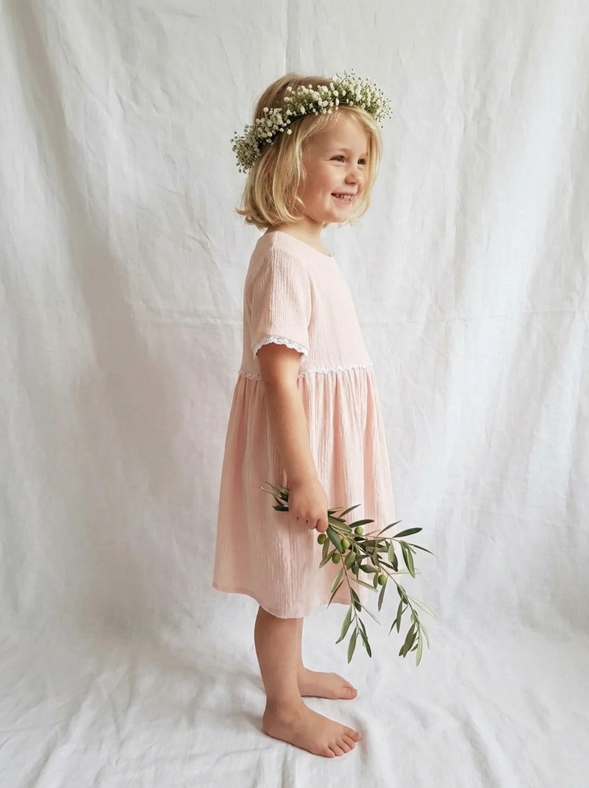 Victoria vestido arras bambula puntilla